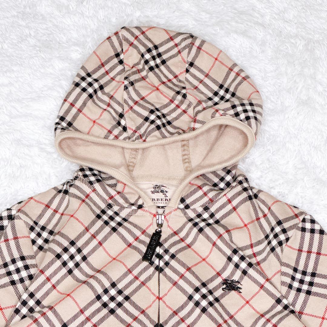 BURBERRY BLUE LABEL バーバリー ノバチェック柄 パーカー M