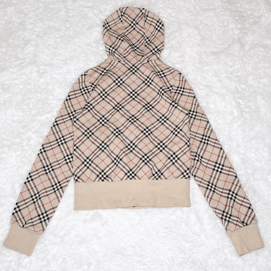 BURBERRY BLUE LABEL バーバリー ノバチェック柄 パーカー M