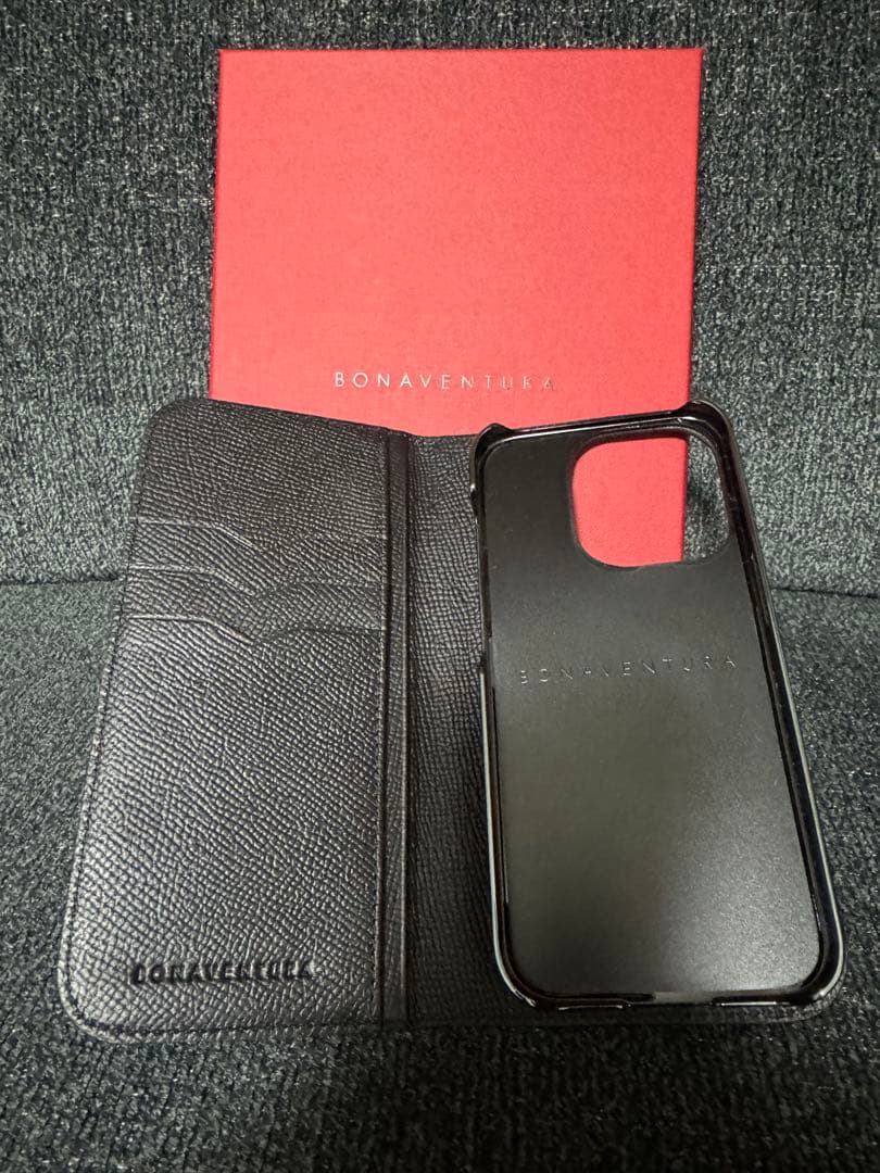 BONAVENTURA 手帳型 iPhone15proケース ブラック