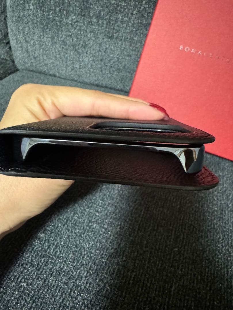 BONAVENTURA 手帳型 iPhone15proケース ブラック