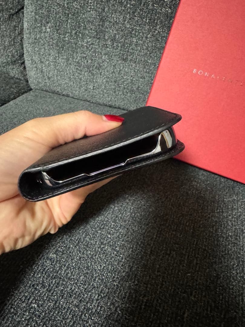 BONAVENTURA 手帳型 iPhone15proケース ブラック