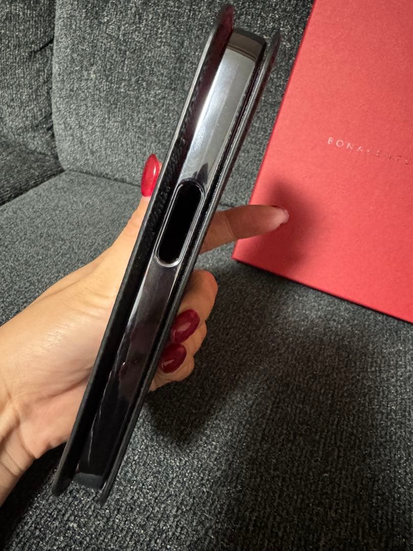 BONAVENTURA 手帳型 iPhone15proケース ブラック