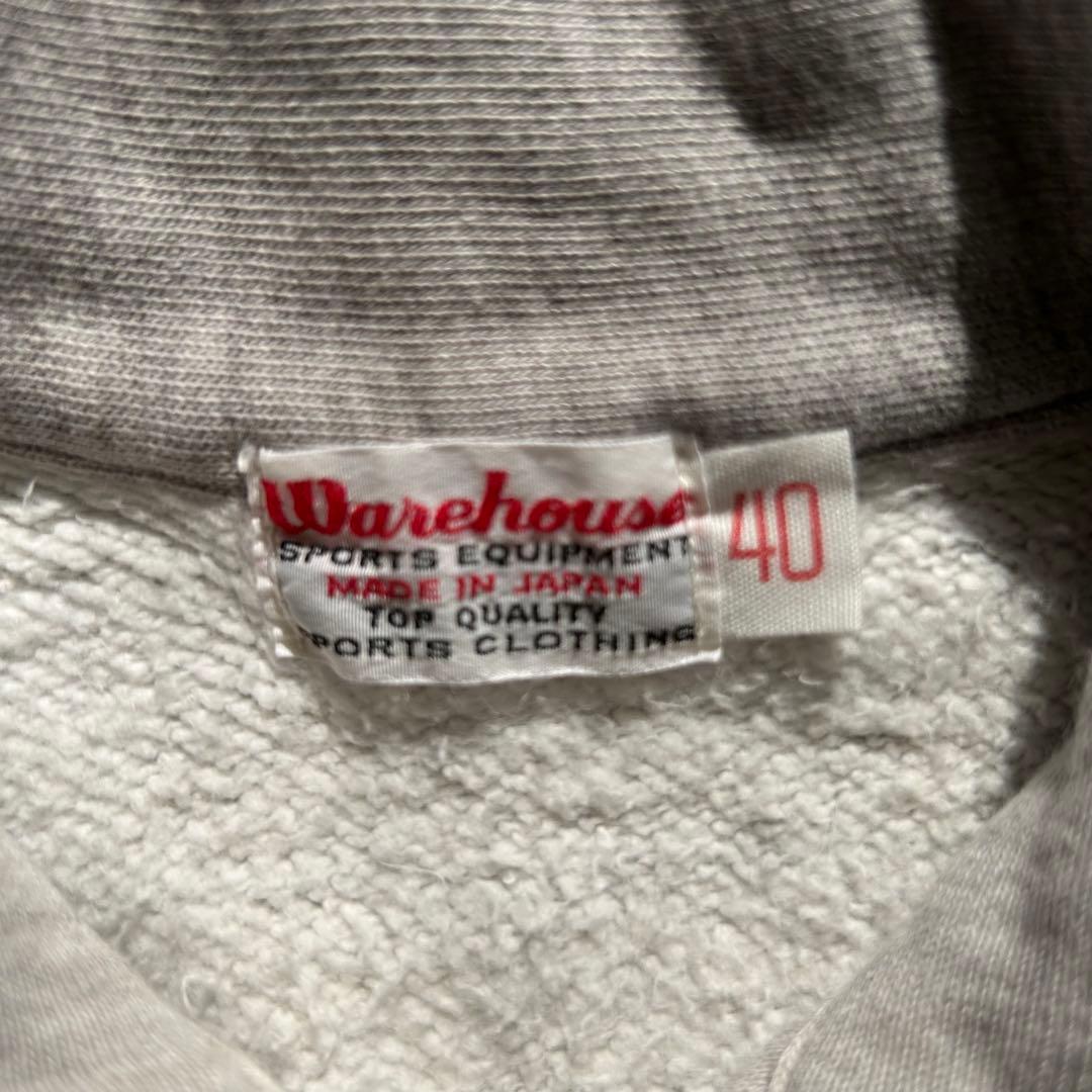 WAREHOUSE ウエアハウスハーフジップアップスエット サイズ40