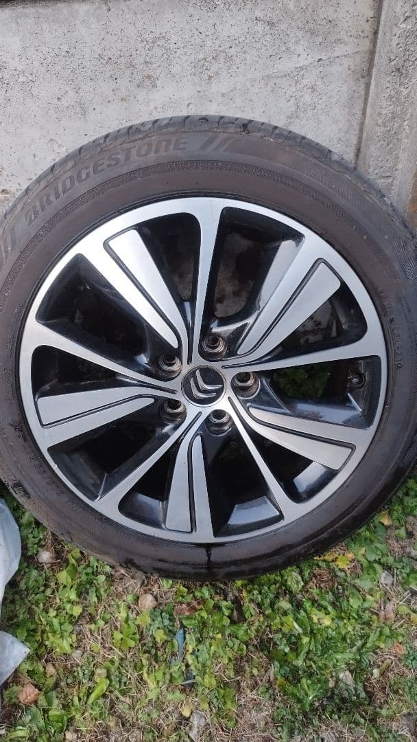シトロエン グランドC4ピカソ純正ホイール17㌅+ブリヂストン夏タイヤ6~7分山