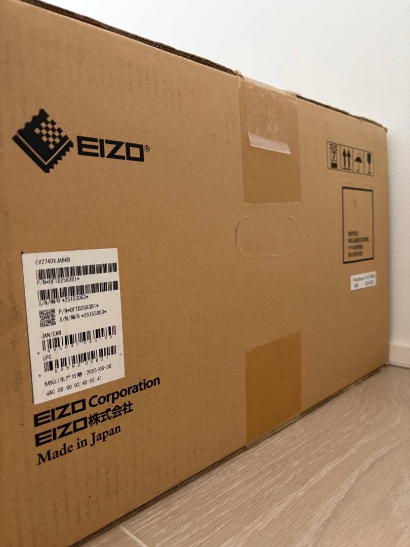 【24年購入】EIZO EV2740X 4K 極美品 使用2830h 元箱付
