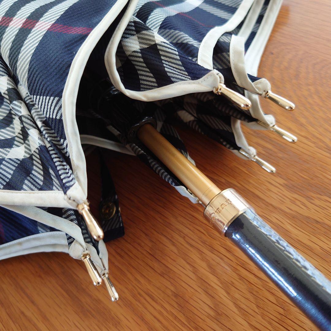 BURBERRY　バーバリー　長傘　ブルー