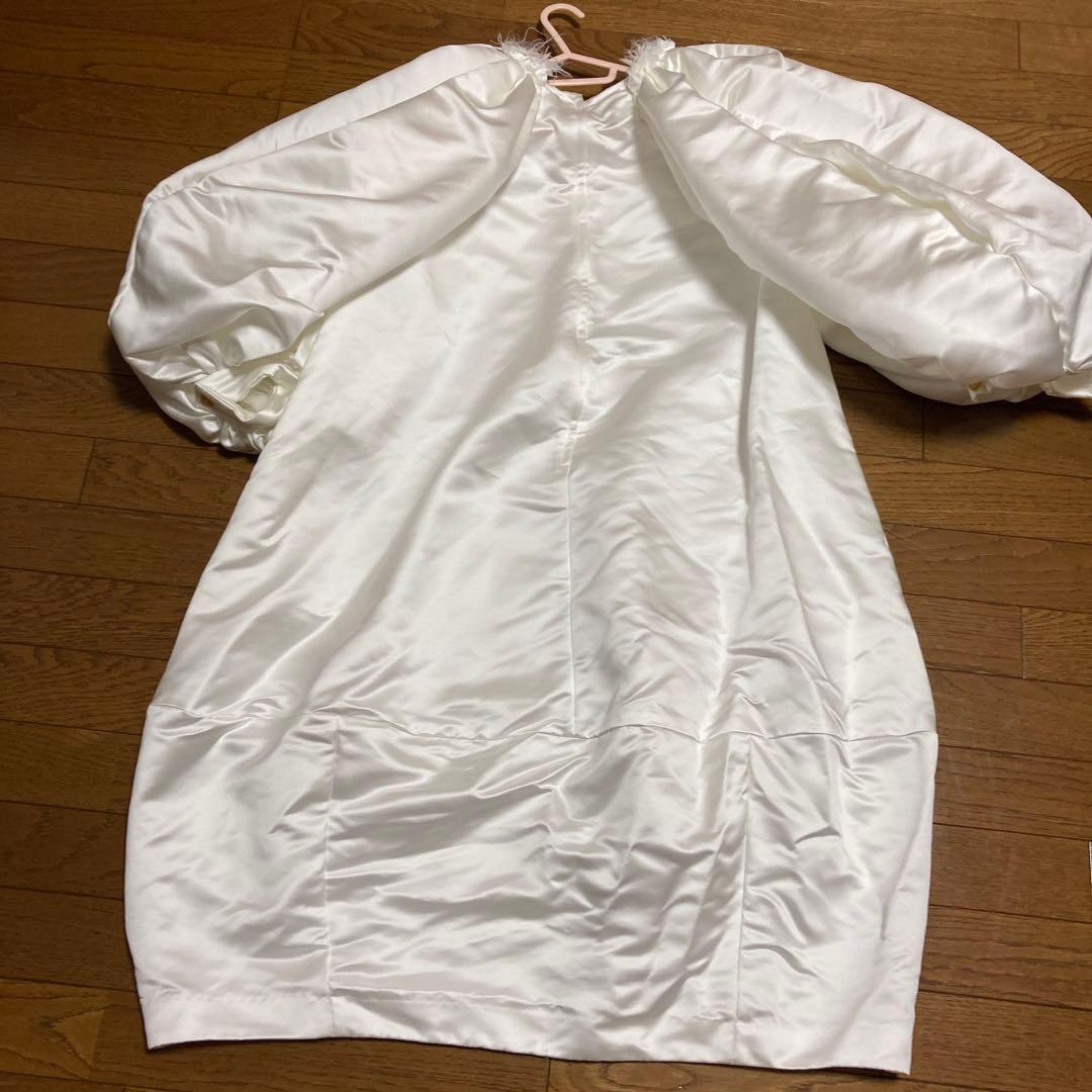 【値下げ】コムデギャルソン パフスリーブワンピCOMME des GARCONS