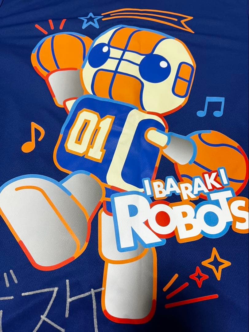 【新品限定】茨城ロボッツ ロボスケサイン入りベースボールシャツ 2枚セット XL