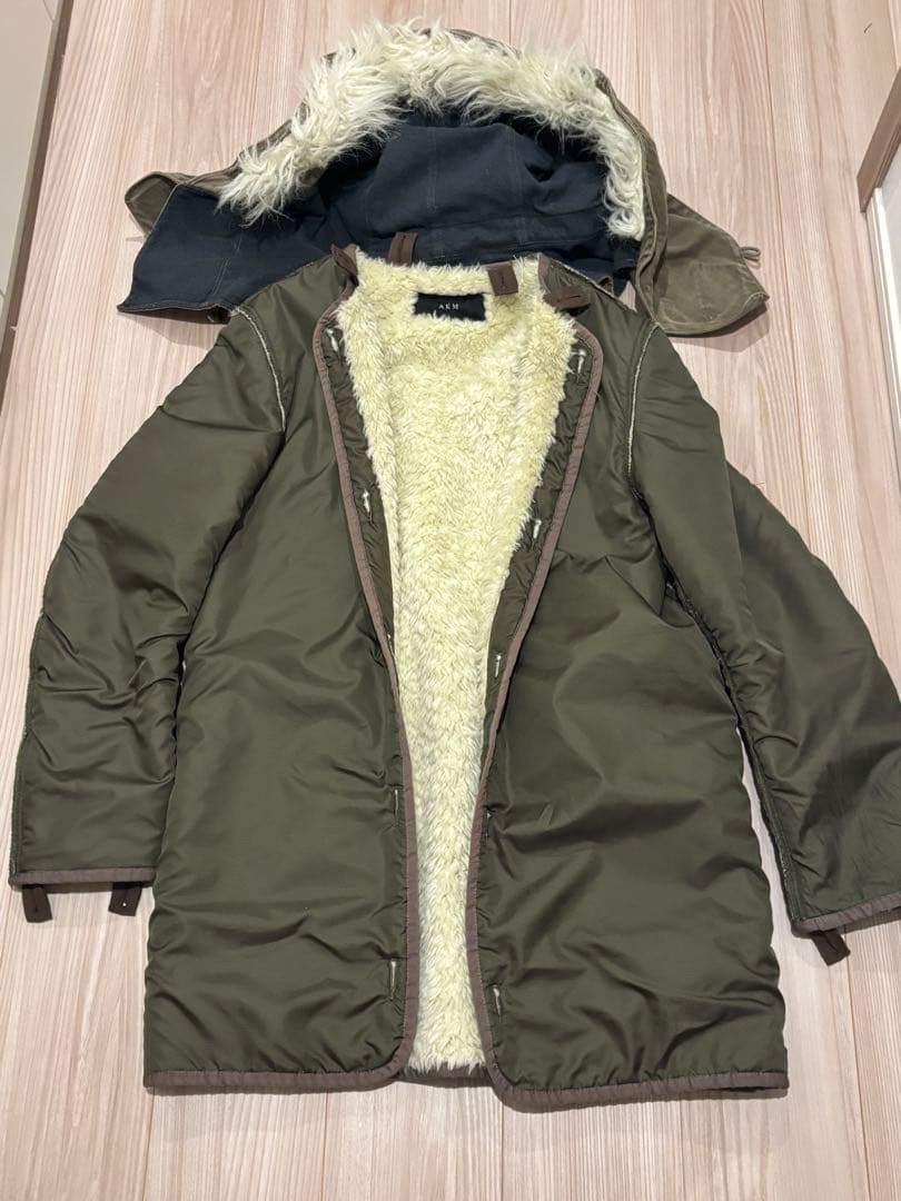 AKM フリース内張り モッズコート