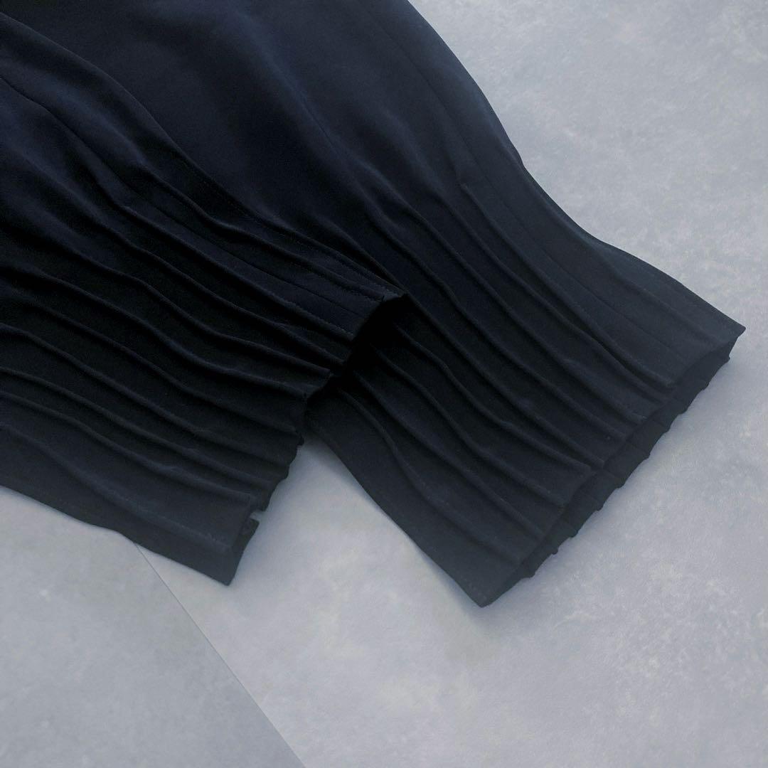 【新品タグ付✨】ENFOLD ダブルサテンSTタックジョガーPT ネイビー　38