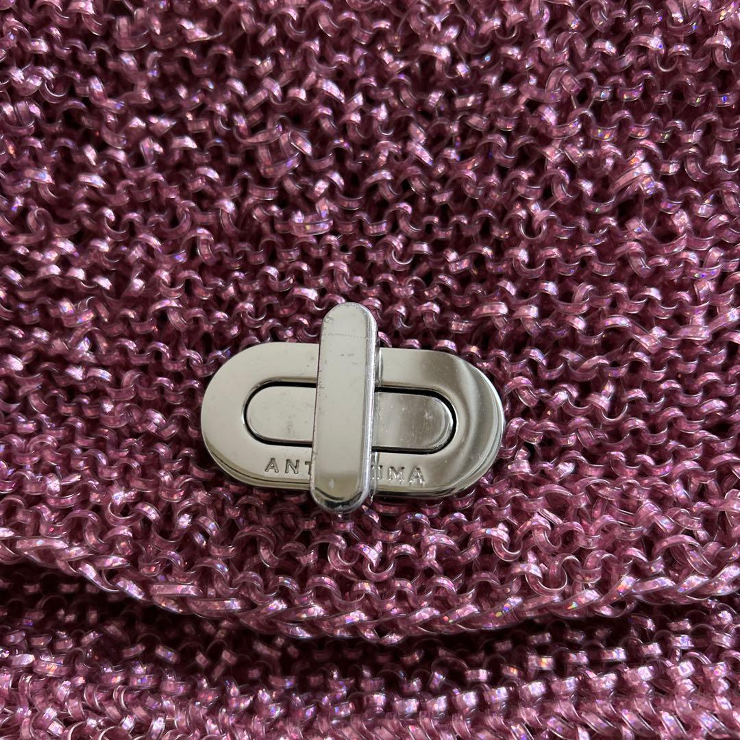 ANTEPRIMA ワイヤー　ワンショルダー　ハンドバッグ　ターンロック　ピンク