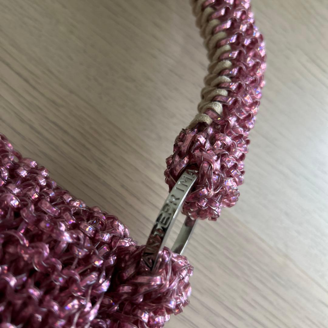 ANTEPRIMA ワイヤー　ワンショルダー　ハンドバッグ　ターンロック　ピンク