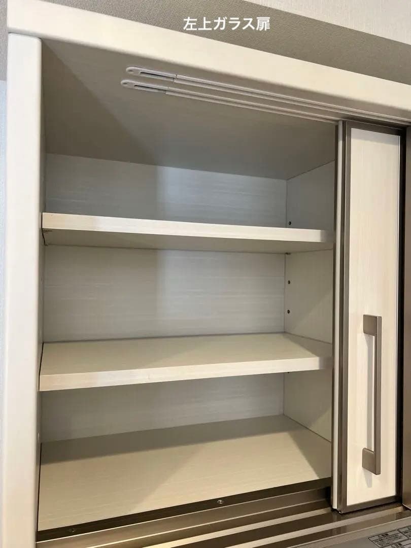 服部家具　メリッサ100 ホワイト 食器棚　キッチンボード　美品