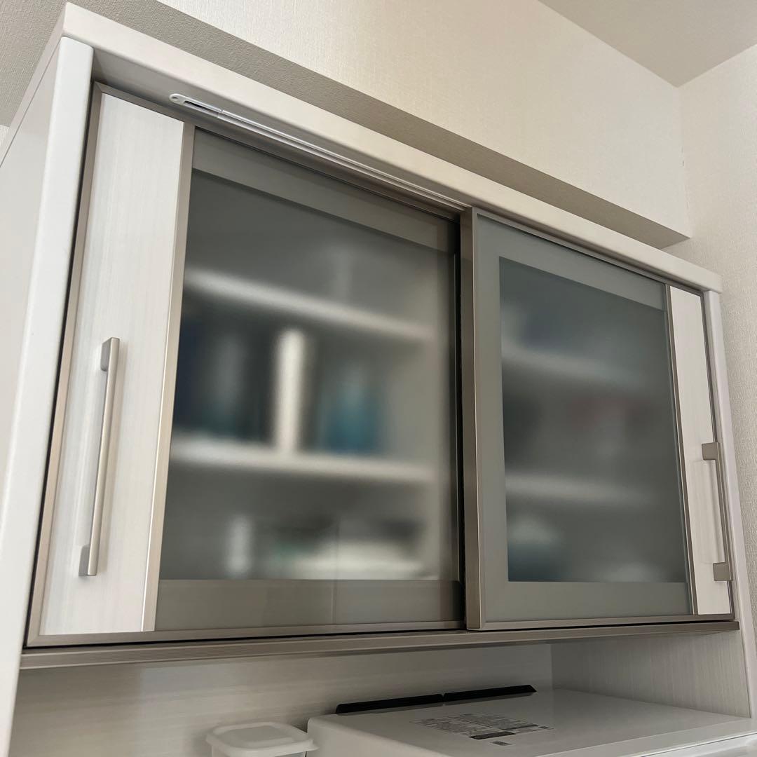 服部家具　メリッサ100 ホワイト 食器棚　キッチンボード　美品