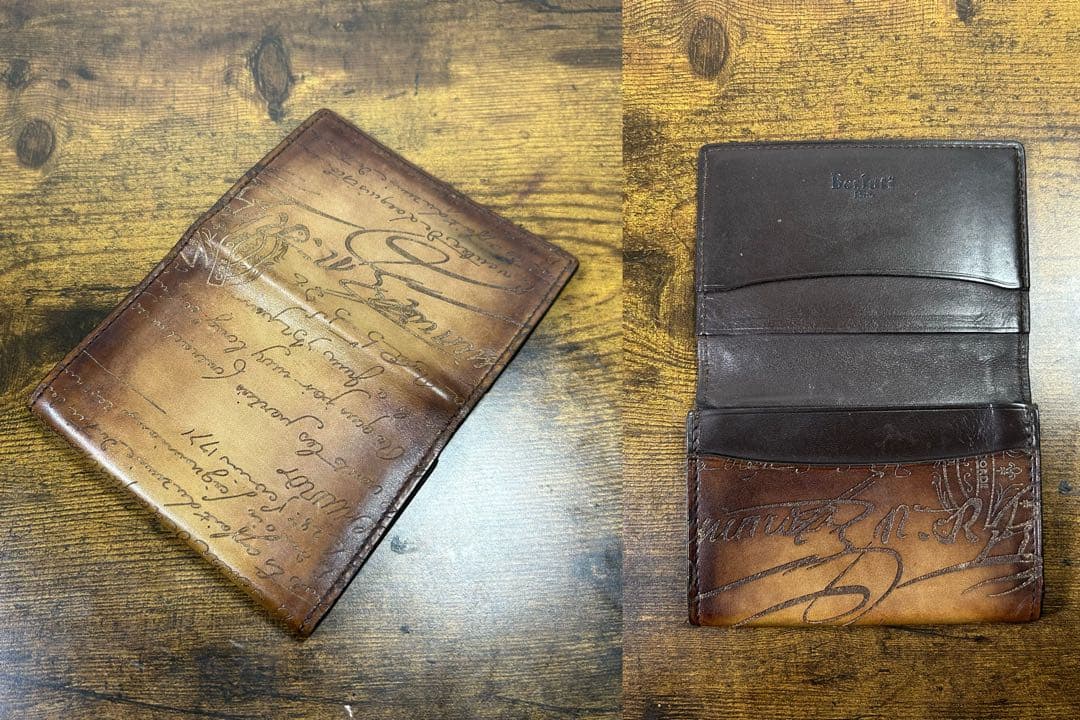 約9.9万円　オルガ期　Berluti インヴィア フラップ　名刺入れ