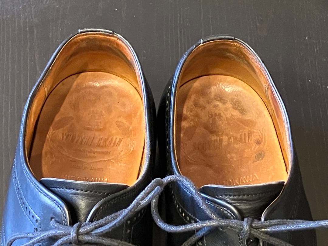 美品　スコッチグレイン SCOTCH GRAIN 26cm 黒　ストレートチップ