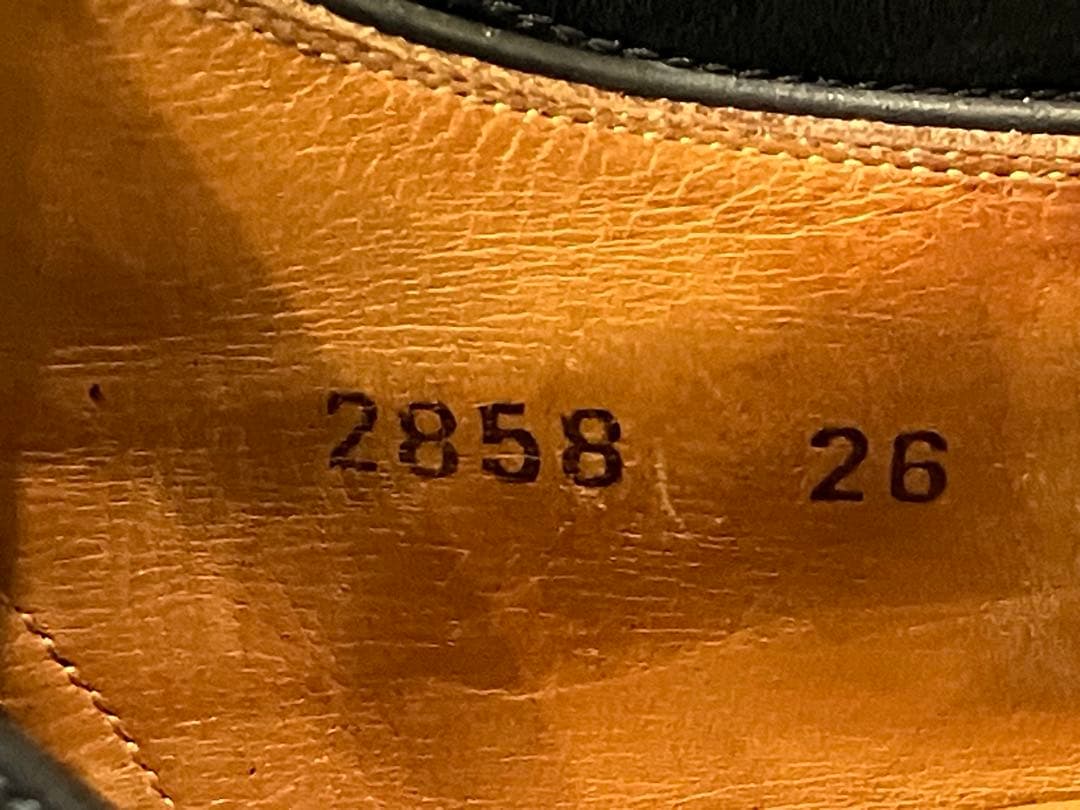 美品　スコッチグレイン SCOTCH GRAIN 26cm 黒　ストレートチップ