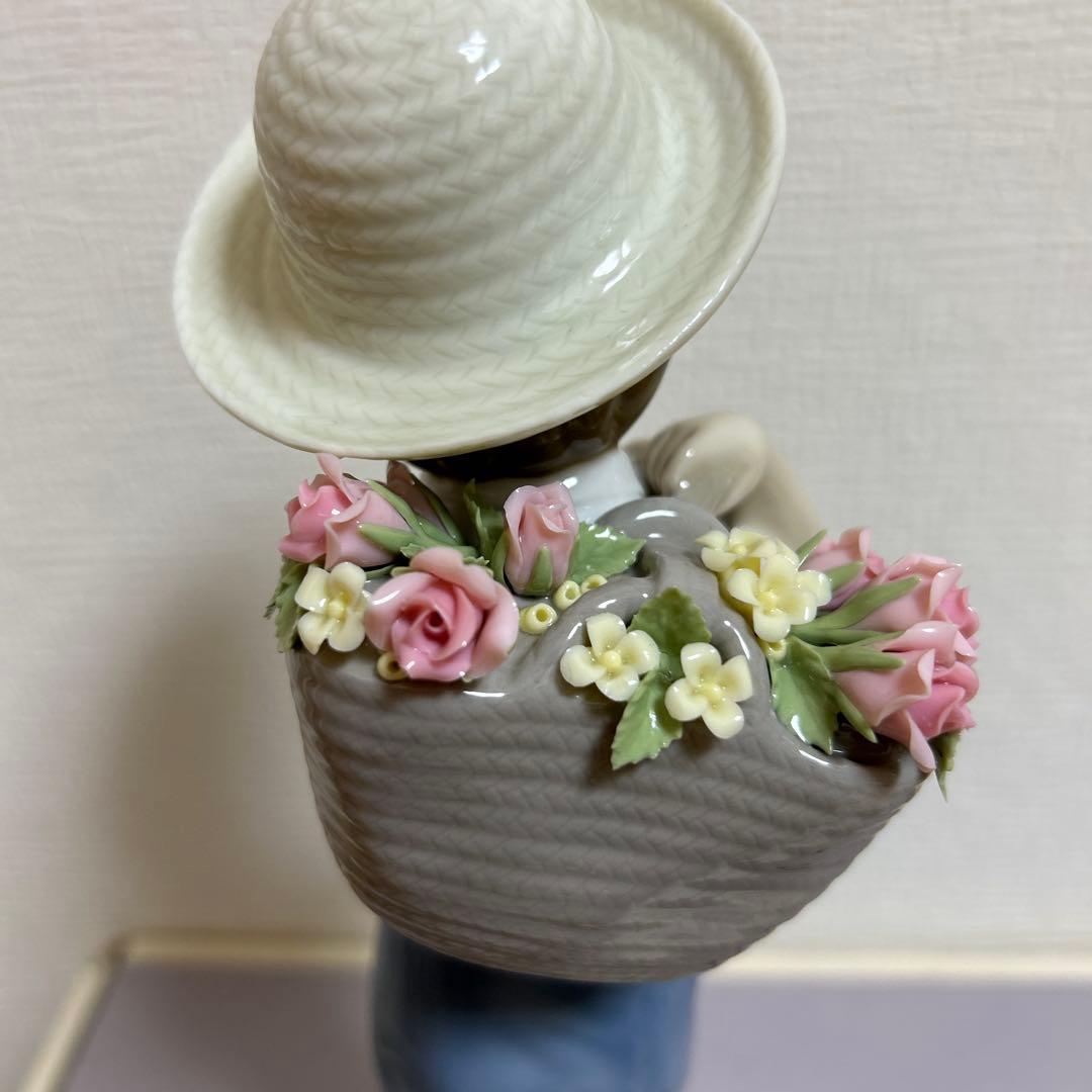 リヤドロ LLADRO 「かごいっぱいのバラ」　　　　　新品！正規の元箱付き！