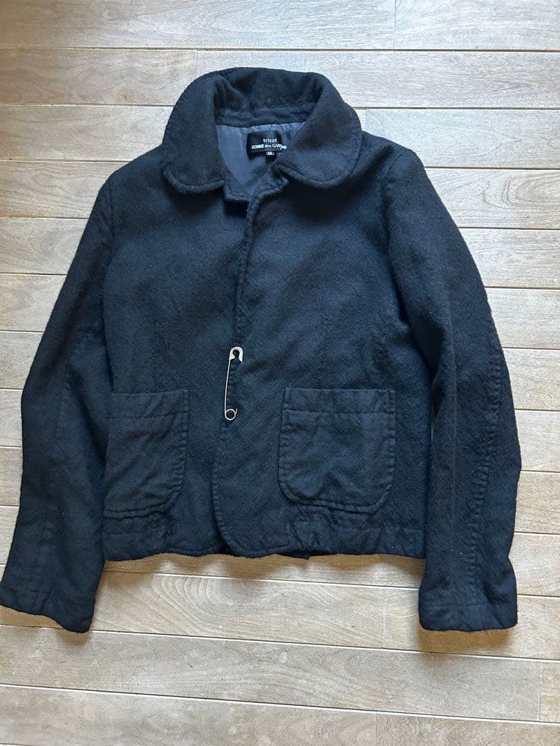 ギャルソン　ウール100% ジャケット　ブラック