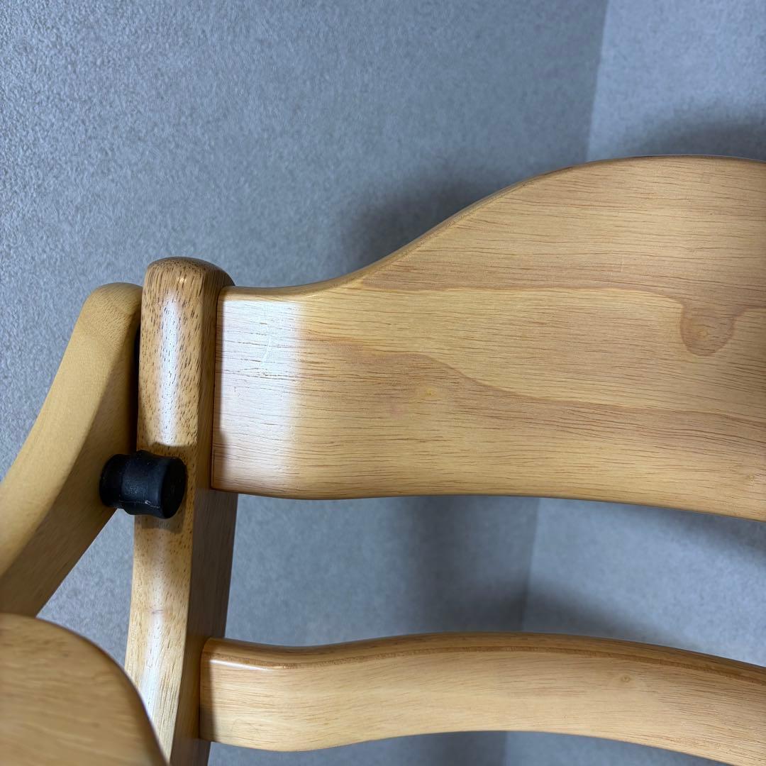 美品 大和屋　すくすくスリムプラスチェア　テーブル＆ガード付　六角レンチ付