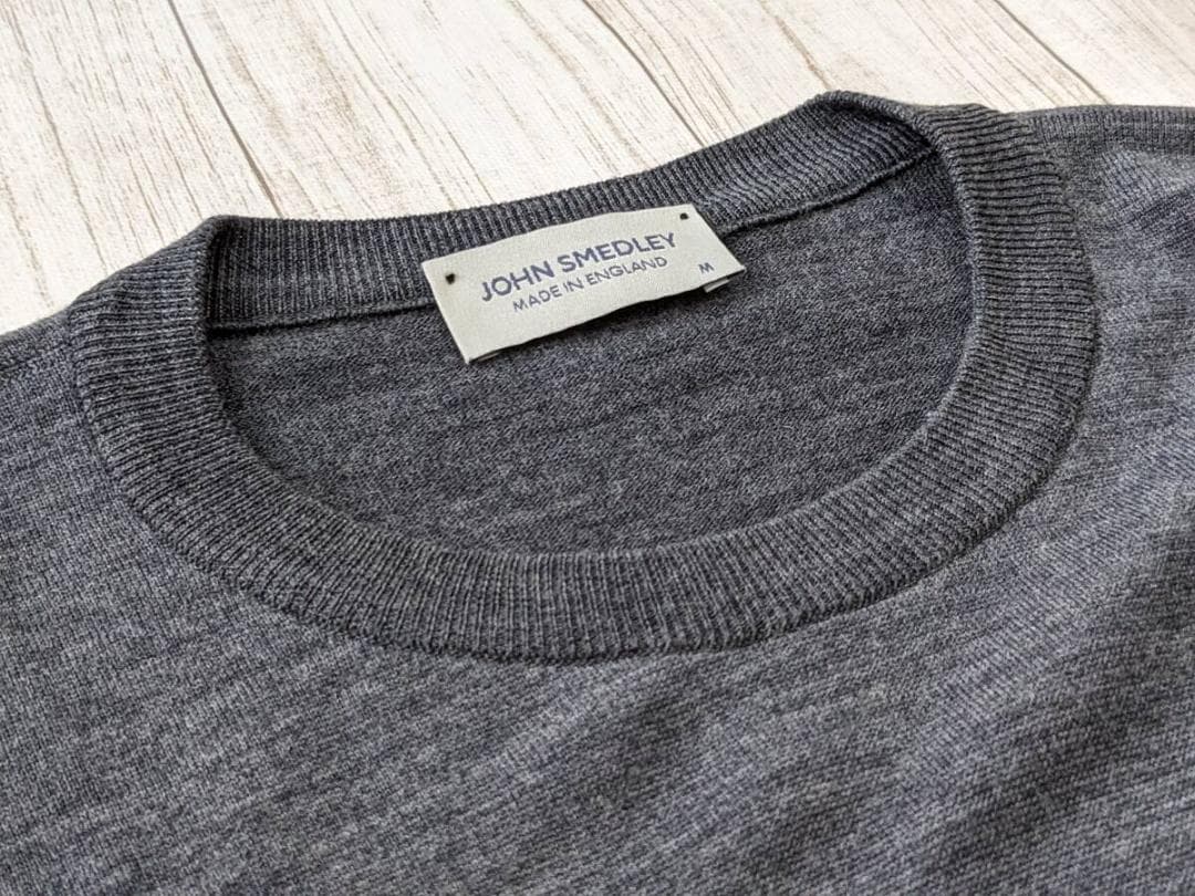ジョンスメドレー/EXファインメリノウール/クルーネックニットセーター/1694