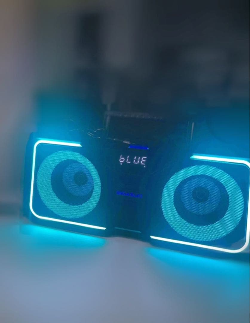 ワイヤレスマイク付きカラオケ機︴スピーカー