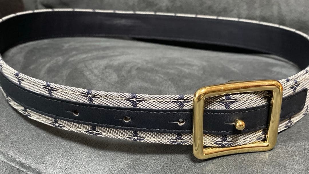 Louis Vuitton モノグラムミニ青ブルー グレー ネイビー ベルト