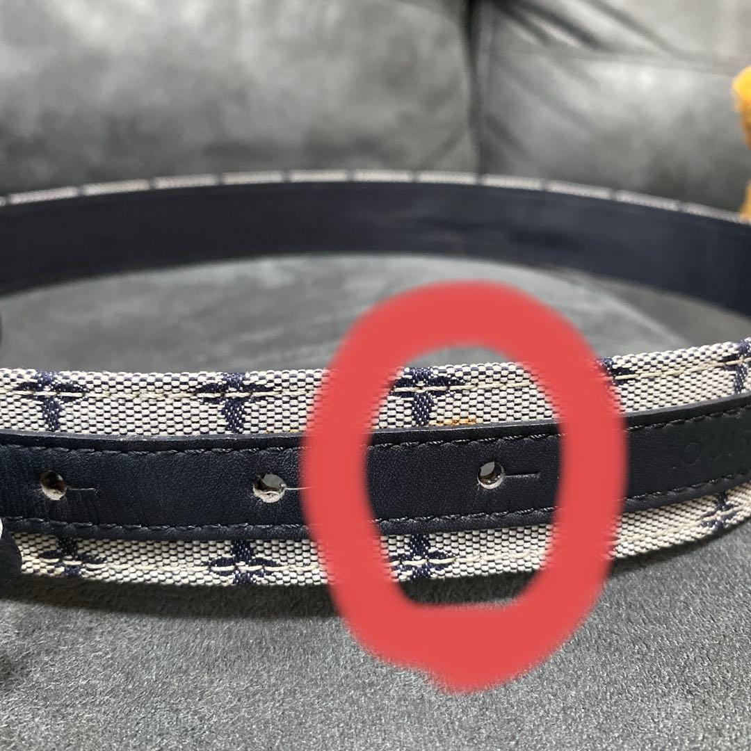 Louis Vuitton モノグラムミニ青ブルー グレー ネイビー ベルト