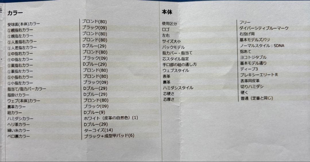 Mizuno Pro ダイバーシティブルー　5D オーダーグラブ　坂本勇人モデル