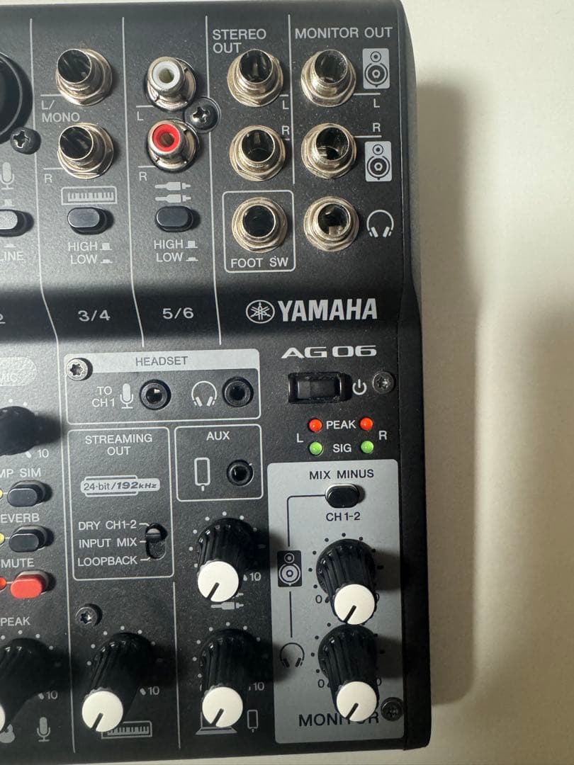 【動作確認済み】YAMAHA AG06MK2 オーディオインターフェイス 箱付き