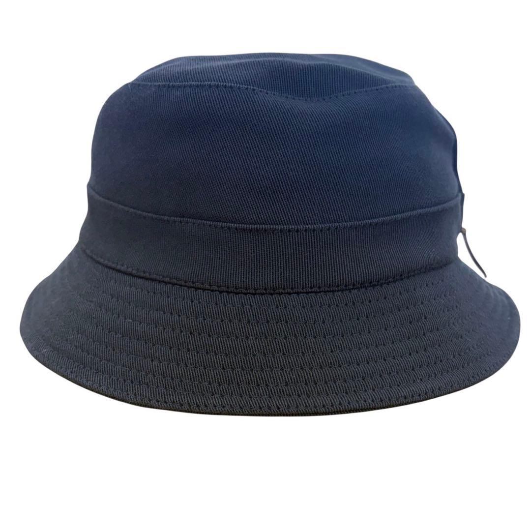 エルメス 極美品 Motsch バケット ハット 帽子 コットン 黒 64㎝