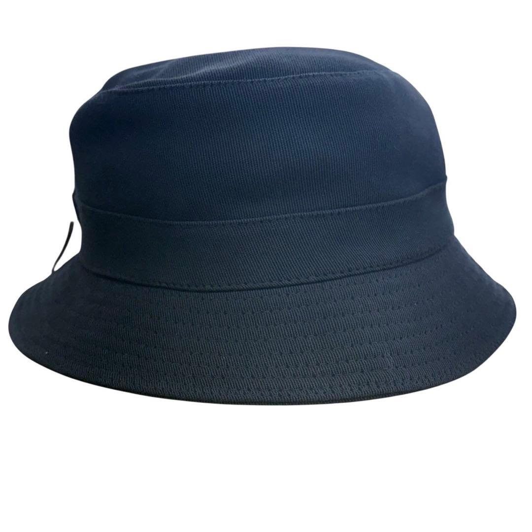 エルメス 極美品 Motsch バケット ハット 帽子 コットン 黒 64㎝