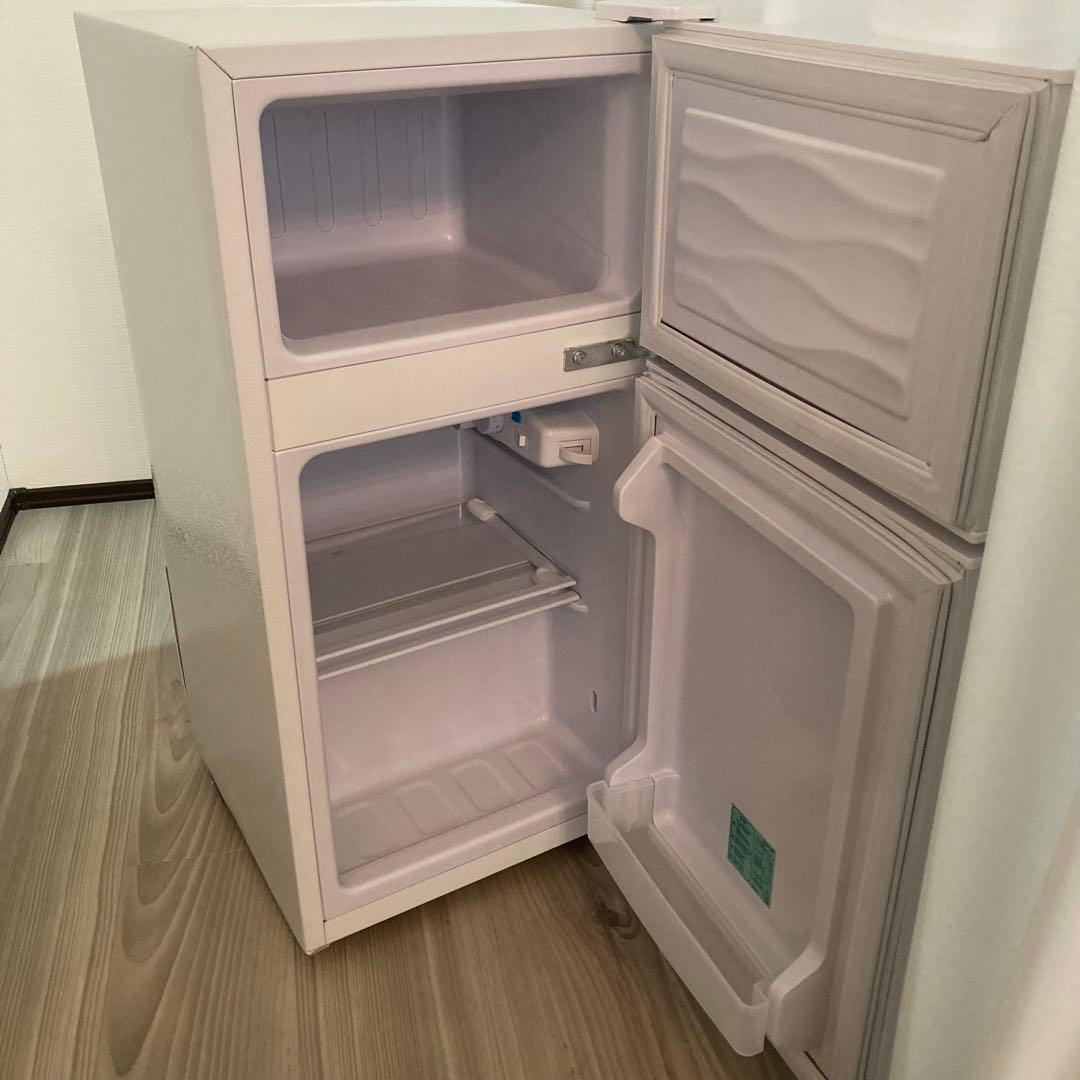 2ドア冷凍冷蔵庫 ホワイト 約60L