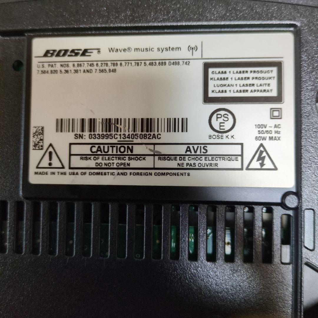 Bose WAVE MUSIC SYSTEM完動品　純正リモコン純正コード取説