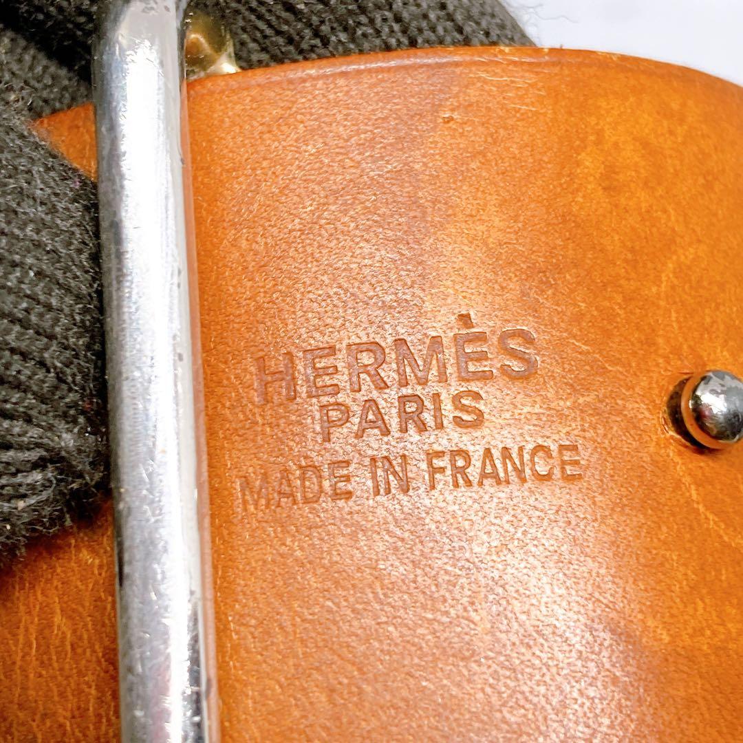 397 エルメス　エトリヴィエール　レザー　ブラウン　バングル　ブレスレットアピ