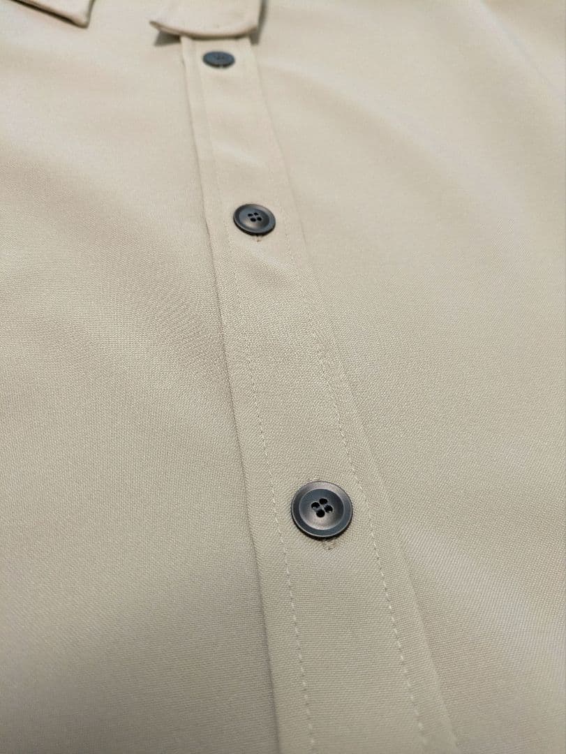 SOEJU ソフトオックスシャツワンピース　XS ベージュ