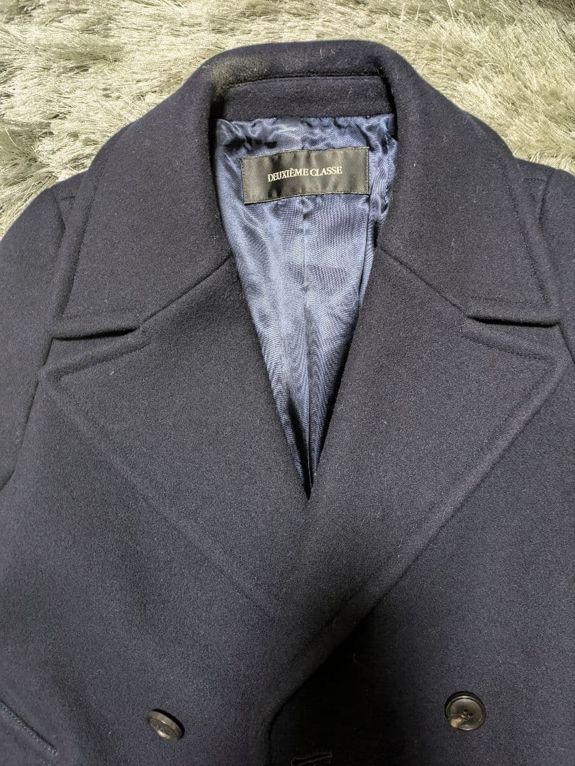日本製ウール100%ドゥーズィエムクラス　Pコート　ショート丈