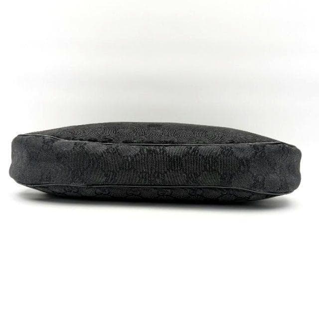 GUCCI グッチ GGキャンバス ショルダーバッグ ホーボー ブラック