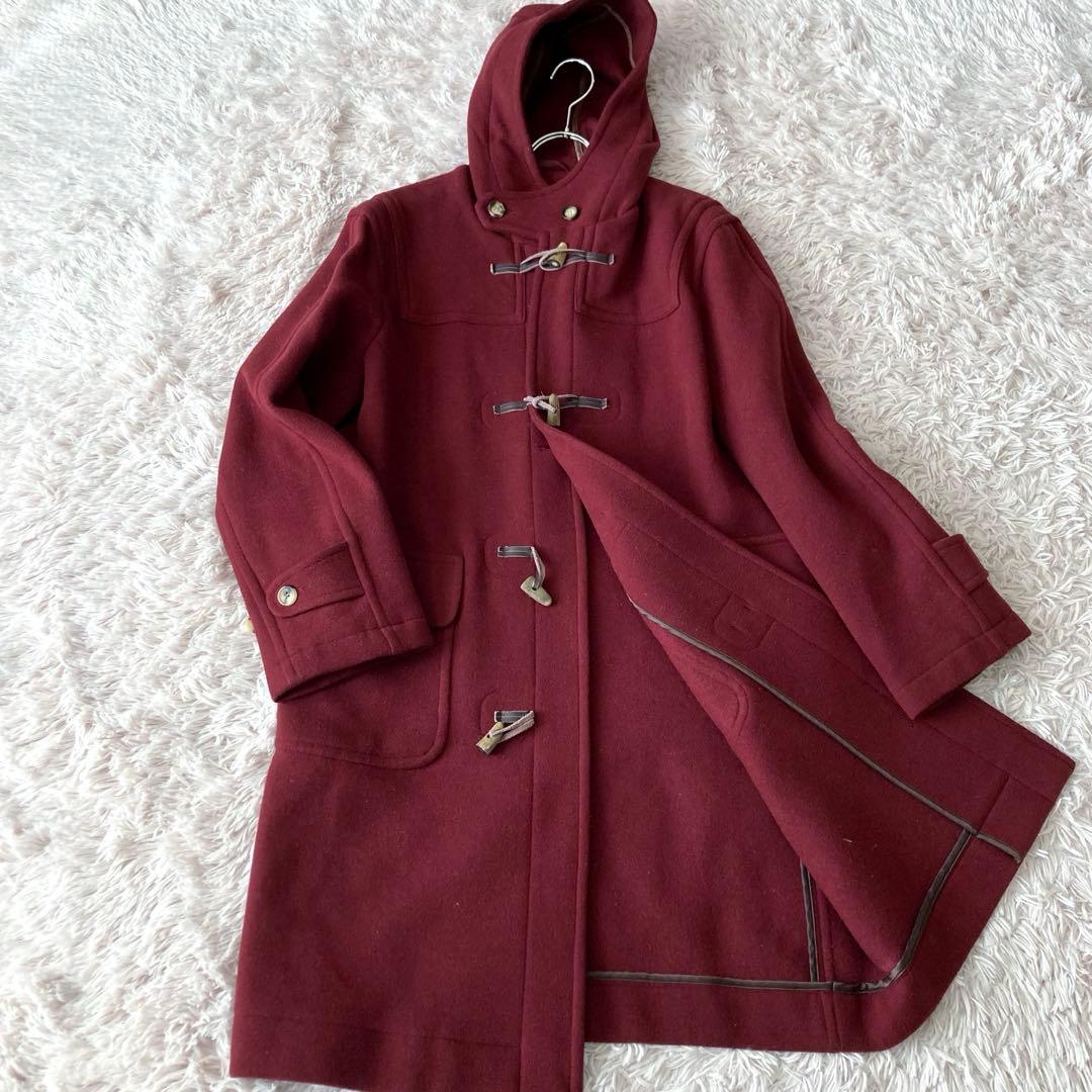 【地下鉄五郎】ポールスミス　ロング ダッフルコート ウール ボルドー M