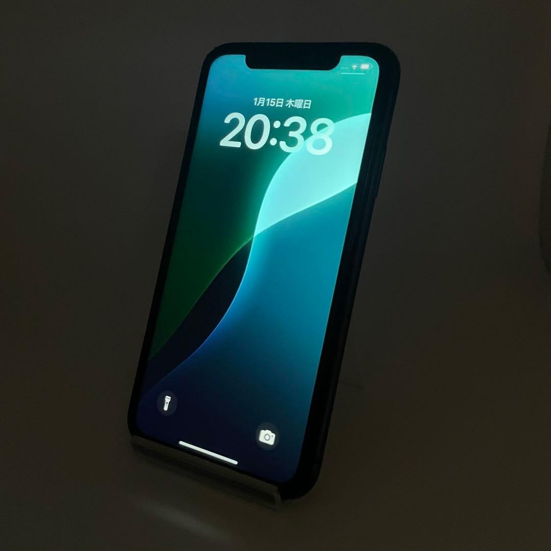 iPhone 11 128GB ブラック ケース付き バッテリー最大容量100%