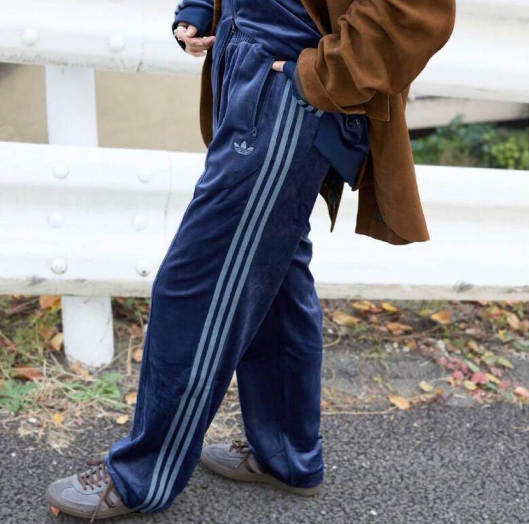 U177 2XSサイズ　ベッケンバウアー　トラックパンツベロア　アディダス