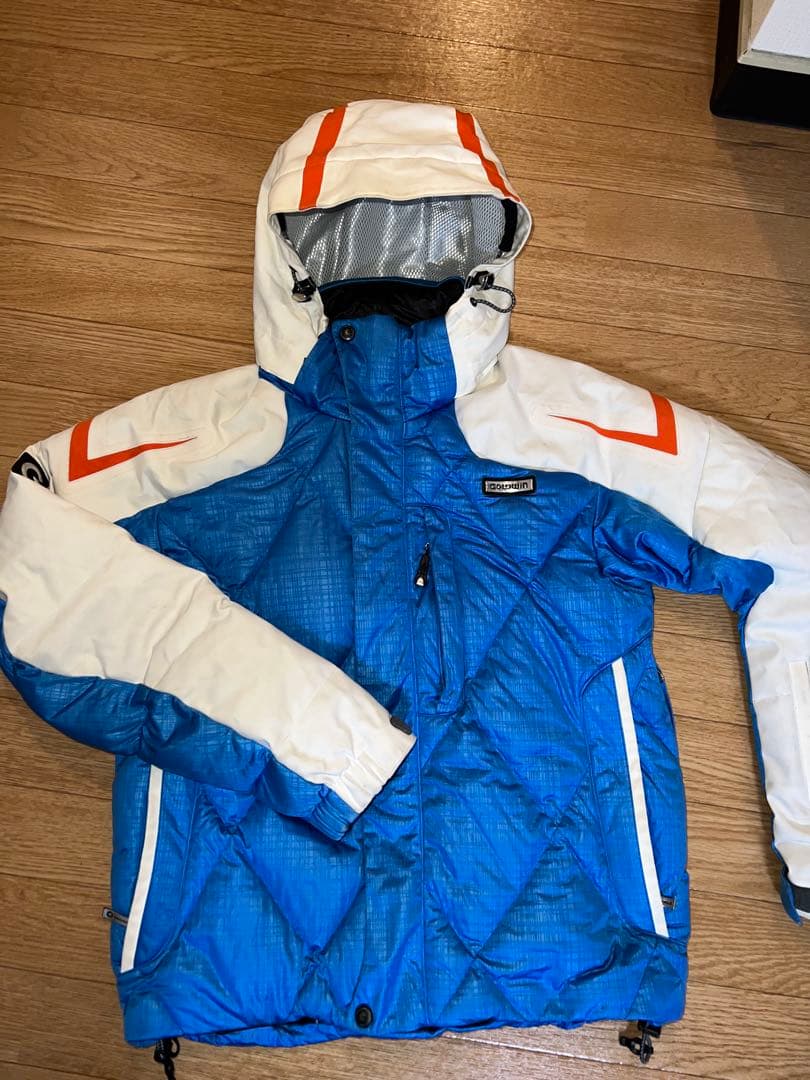 スキーウェアセット 青/白 Gロゴ