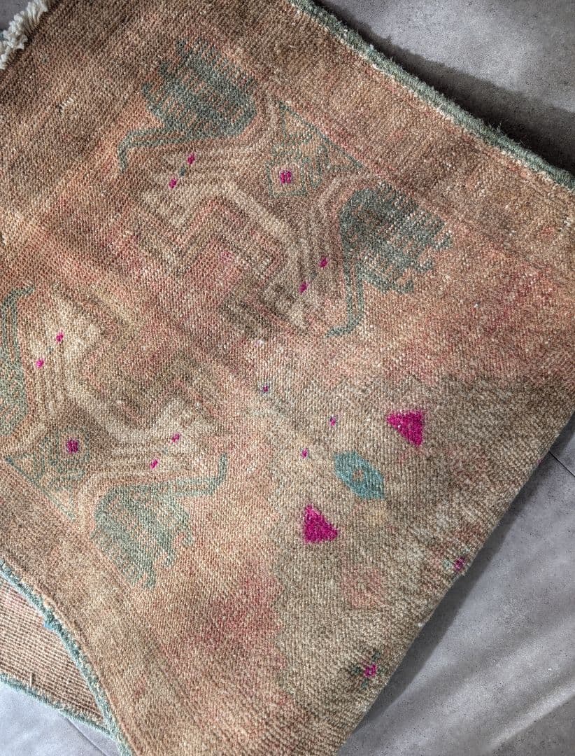 ヴィンテージラグ　トライバル　トルコ　マット turkish rug