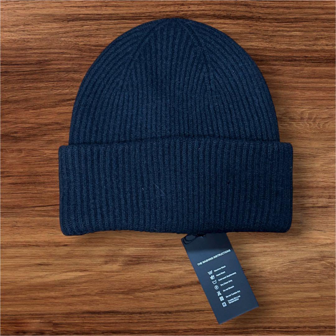 CCロゴ ニット帽 ブラック