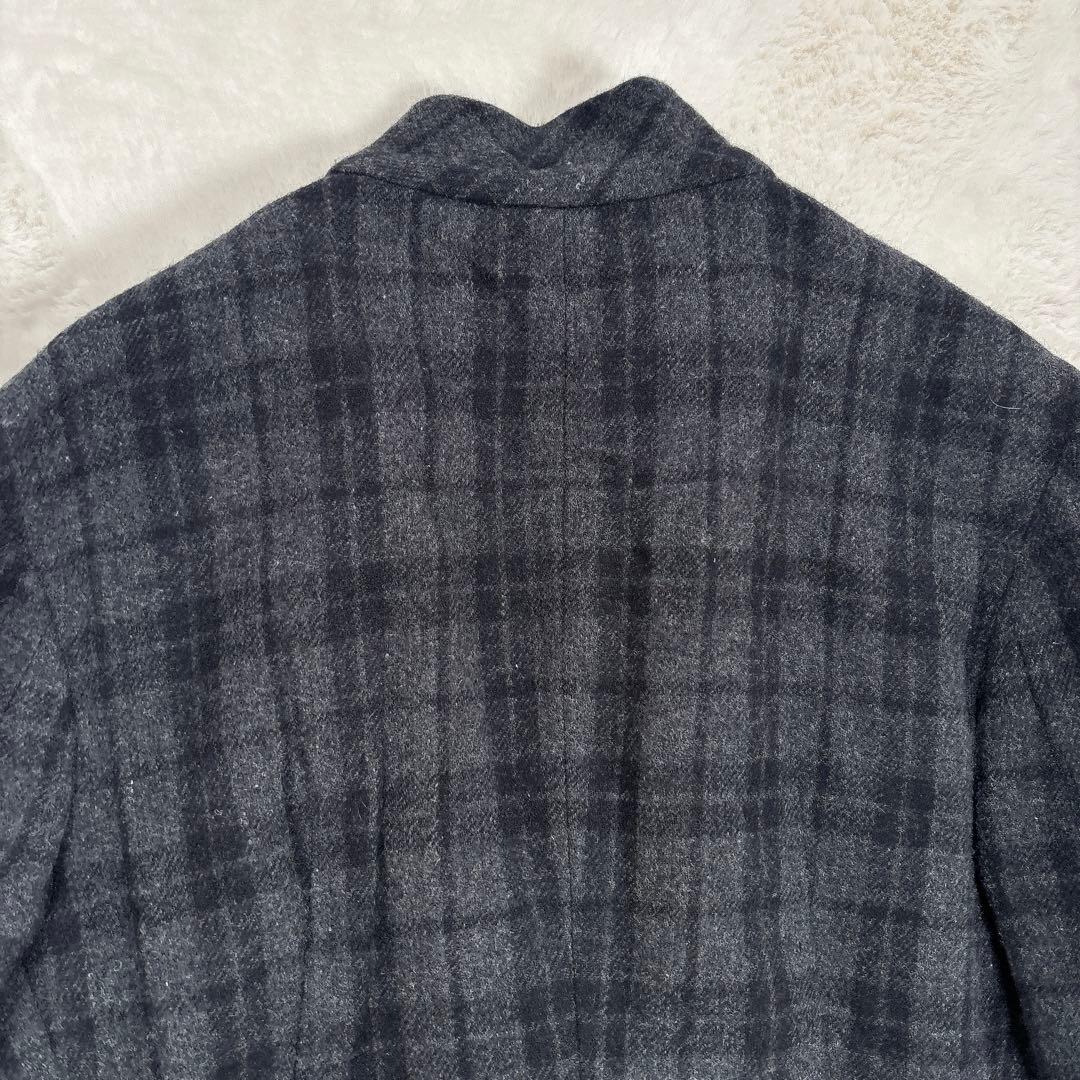 ヨウジヤマモト プリュスノアール ウール ヘム ジャケット サイズ 2 チェック