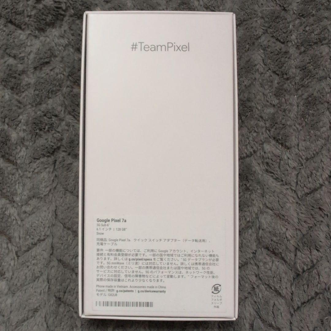 [バッテリー交換済み]　Google Pixel 7a ホワイト128G