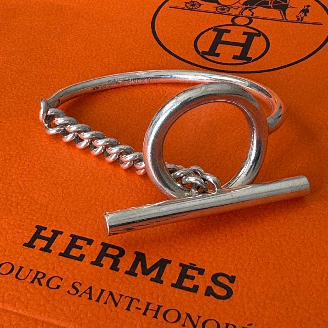 [正規品] HERMES 【Croiette】 シルバー925 ブレスレット