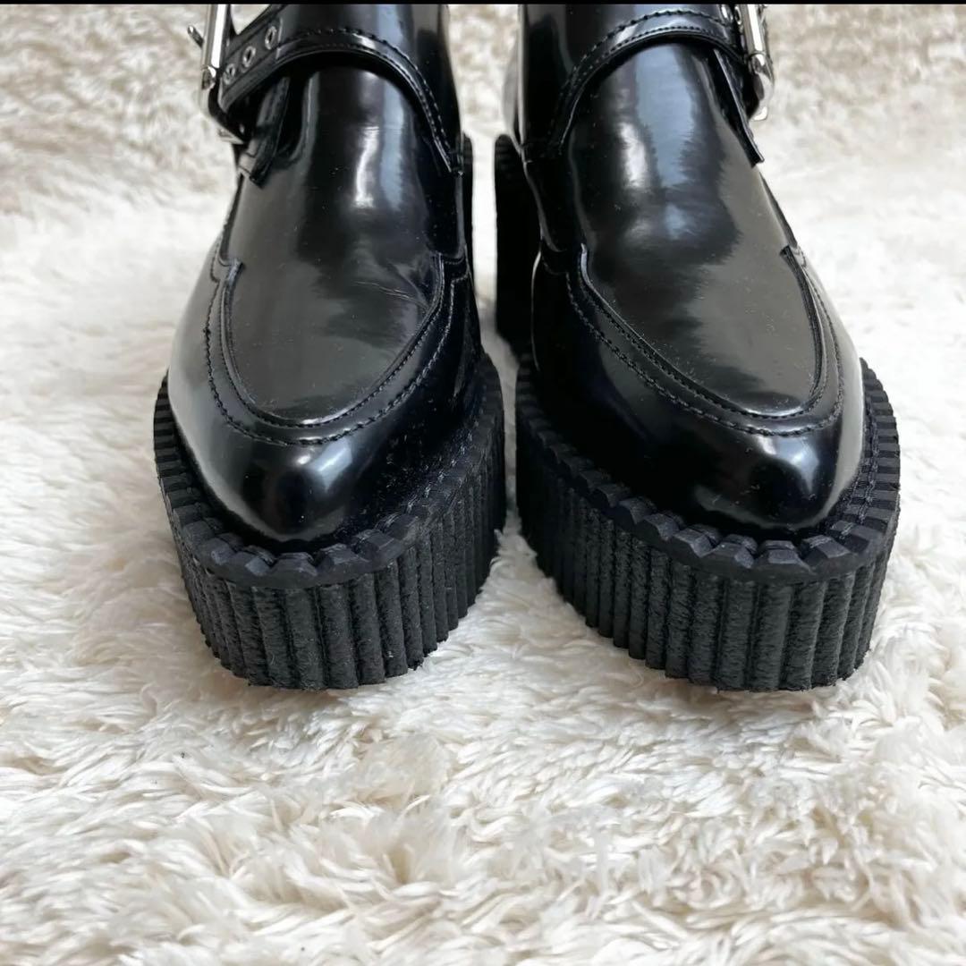 Stella McCartney ブラックレザー ローファー