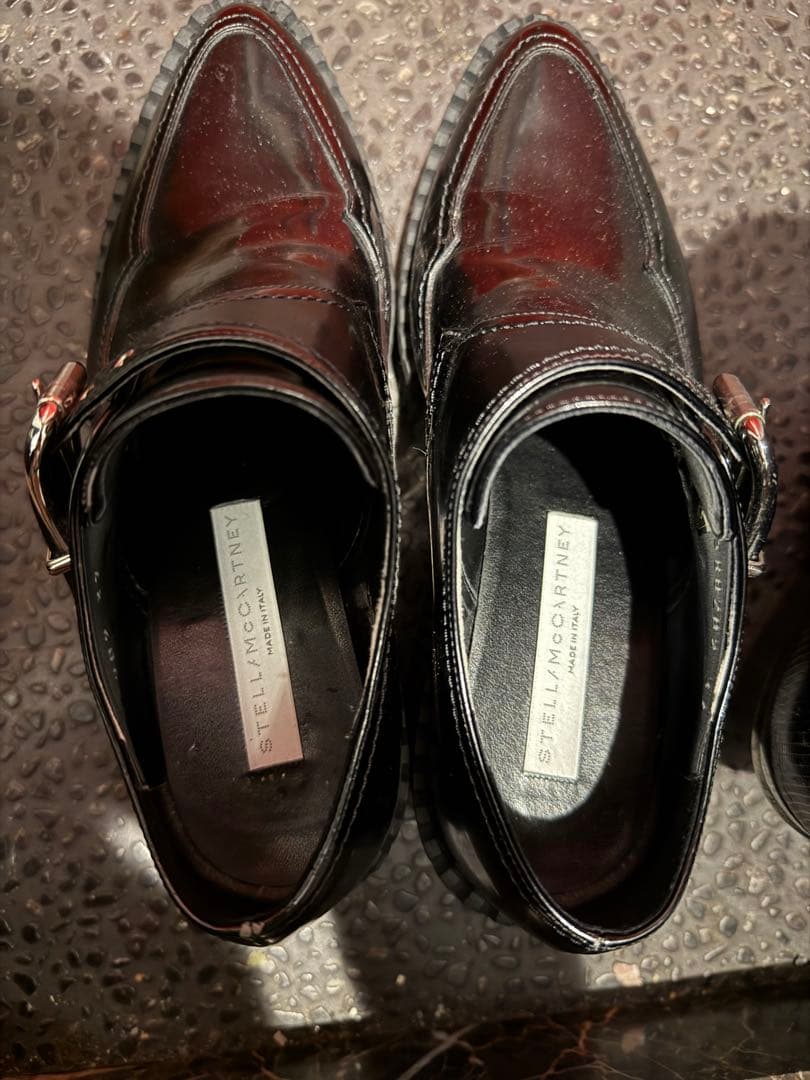 Stella McCartney ブラックレザー ローファー