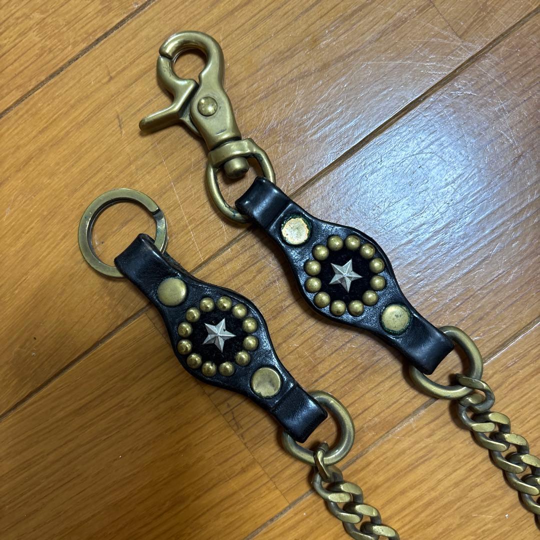 キャリー スタッズ付きウォレットチェーン